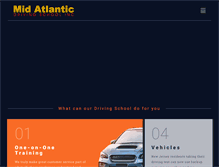 Tablet Screenshot of midatlanticdrivingschool.net